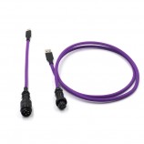  5PIN male GX16 Aviation plug to Type-c  and usb to 5pin gx16  female wire cable set 